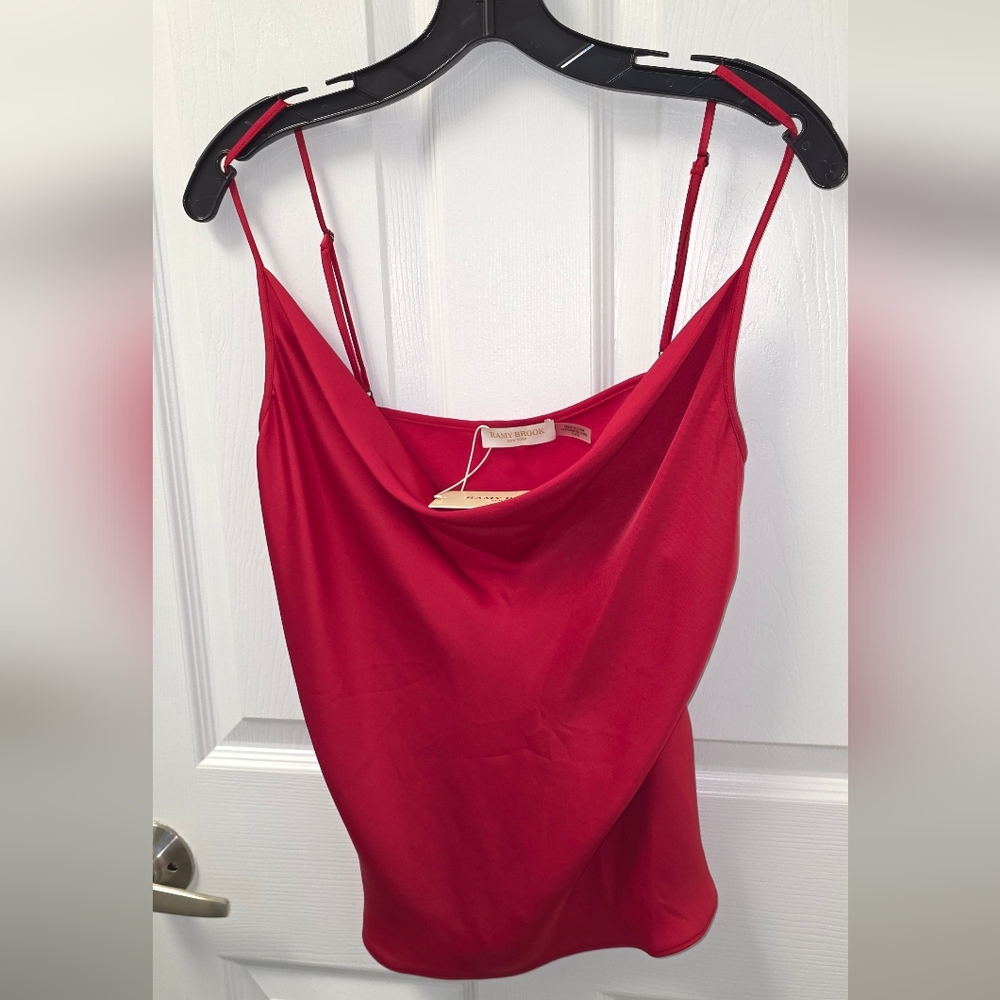 RAMY BROOK Top Blouse NEW XL Abigail Red Reed NWT $195